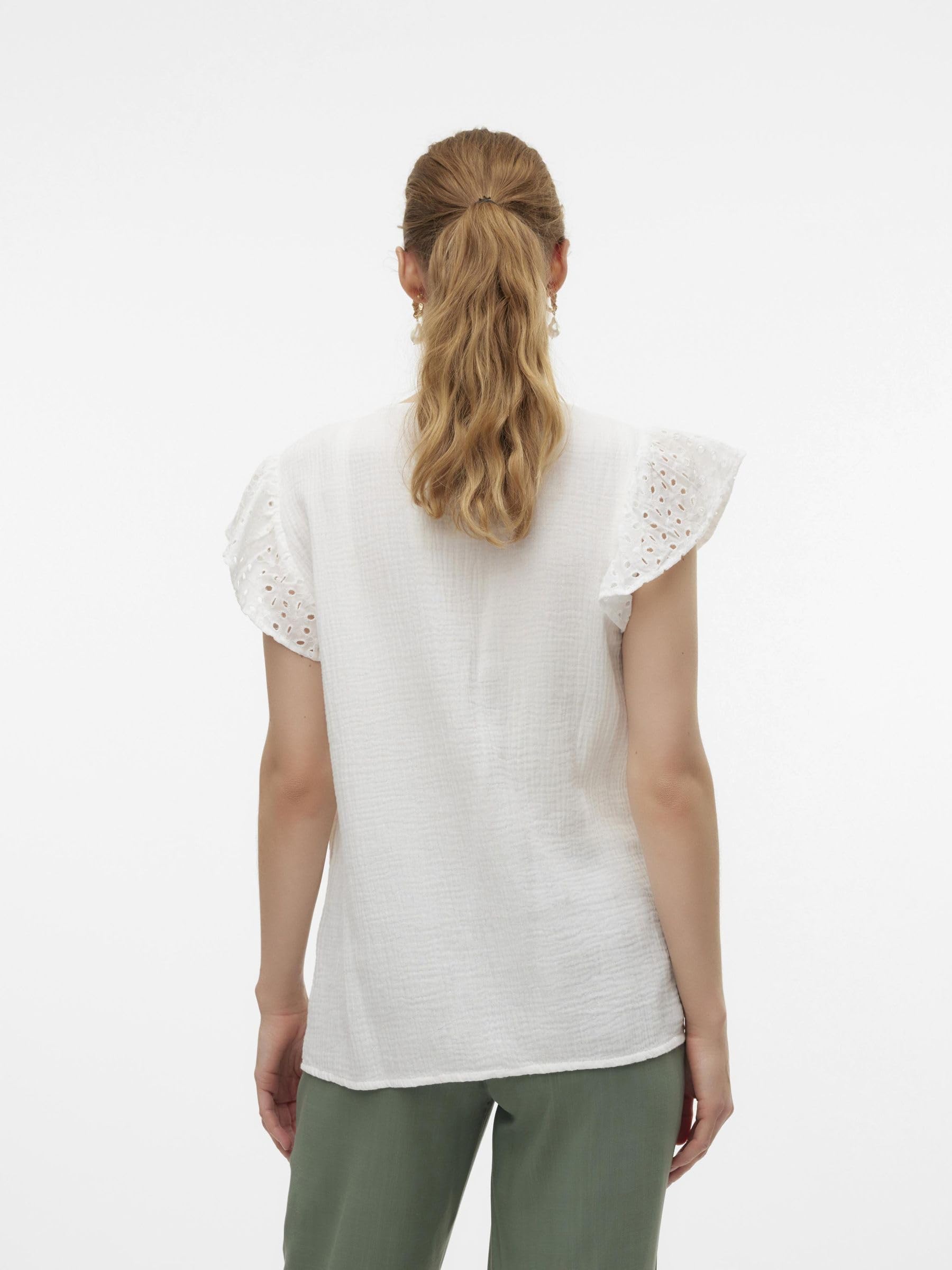 mamalicious-umstands-top-stillbluse-mit-rundhals-kappen-rmeln-knopf-details-und- image 3