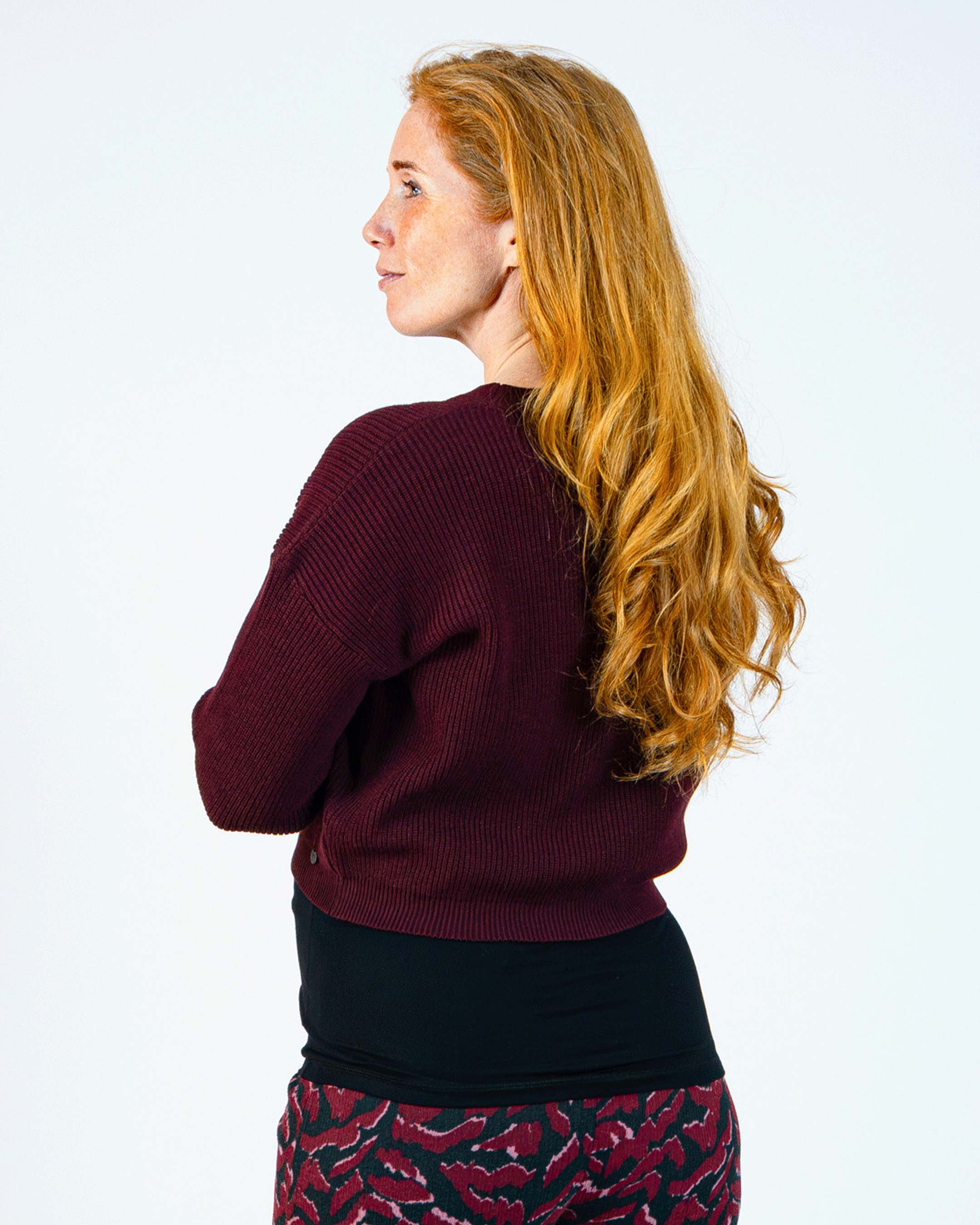 love2wait-strick-crop-top-burgunder image 4