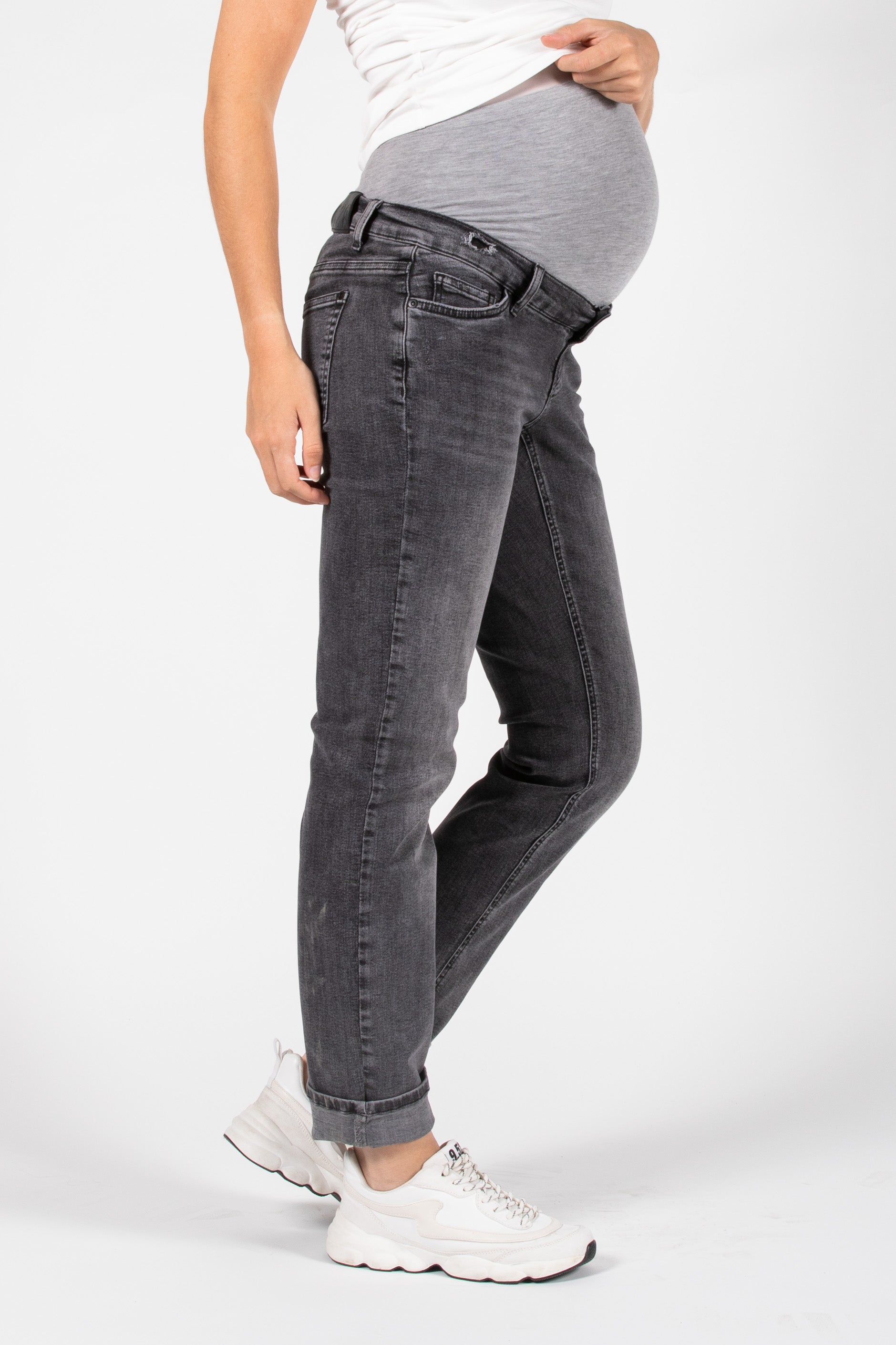 love2wait-jeans-norah-32-mom-fit-anthrazit-umstandsjeans image 2