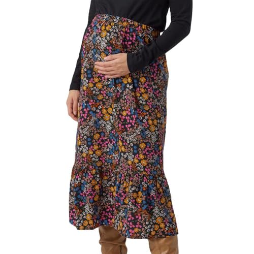mamalicious-fina-damenrock-schwarz-rosa-bedruckt-hohe-taille image 4