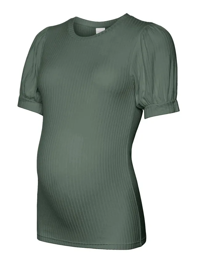 mamalicious-mlpilar-umstands-bluse-mit-rundhals-kurzarm-normal-geschnitten image 1