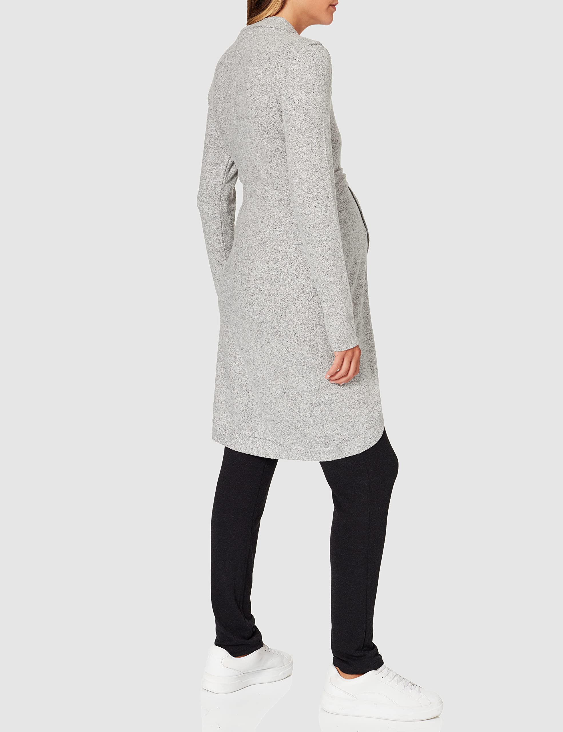 noppies-damen-strickjacke-harper-lang-lenzing-ecovero-grau-melange image 4