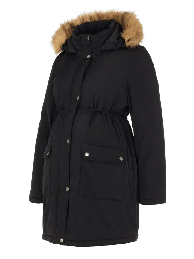 mamalicious-macy-bergangsjacke-umstandsjacke-schwarz-gr-e-m-wasserabweisend-mit- image 1