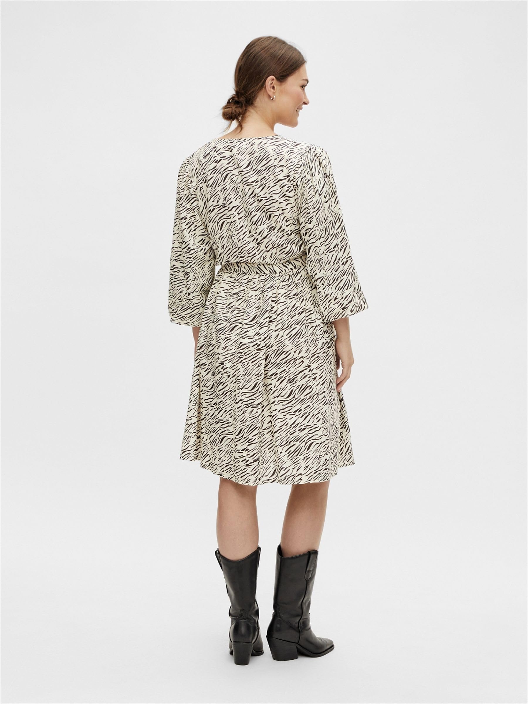 mamalicious-umstandskleid-mlmacy-v-ausschnitt-stillfunktion-midikleid-mit-binded image 3