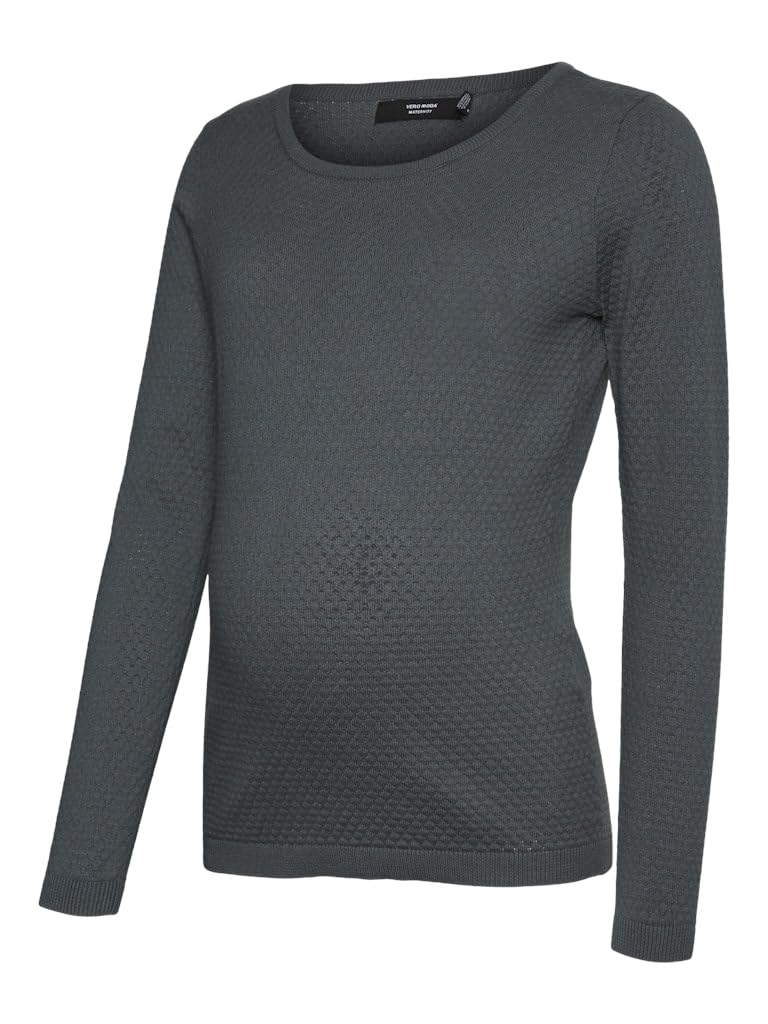 mamalicious-vmmcare-structure-ls-o-neck-blou-noos-umstands-strickpullover-mit-ru image 1