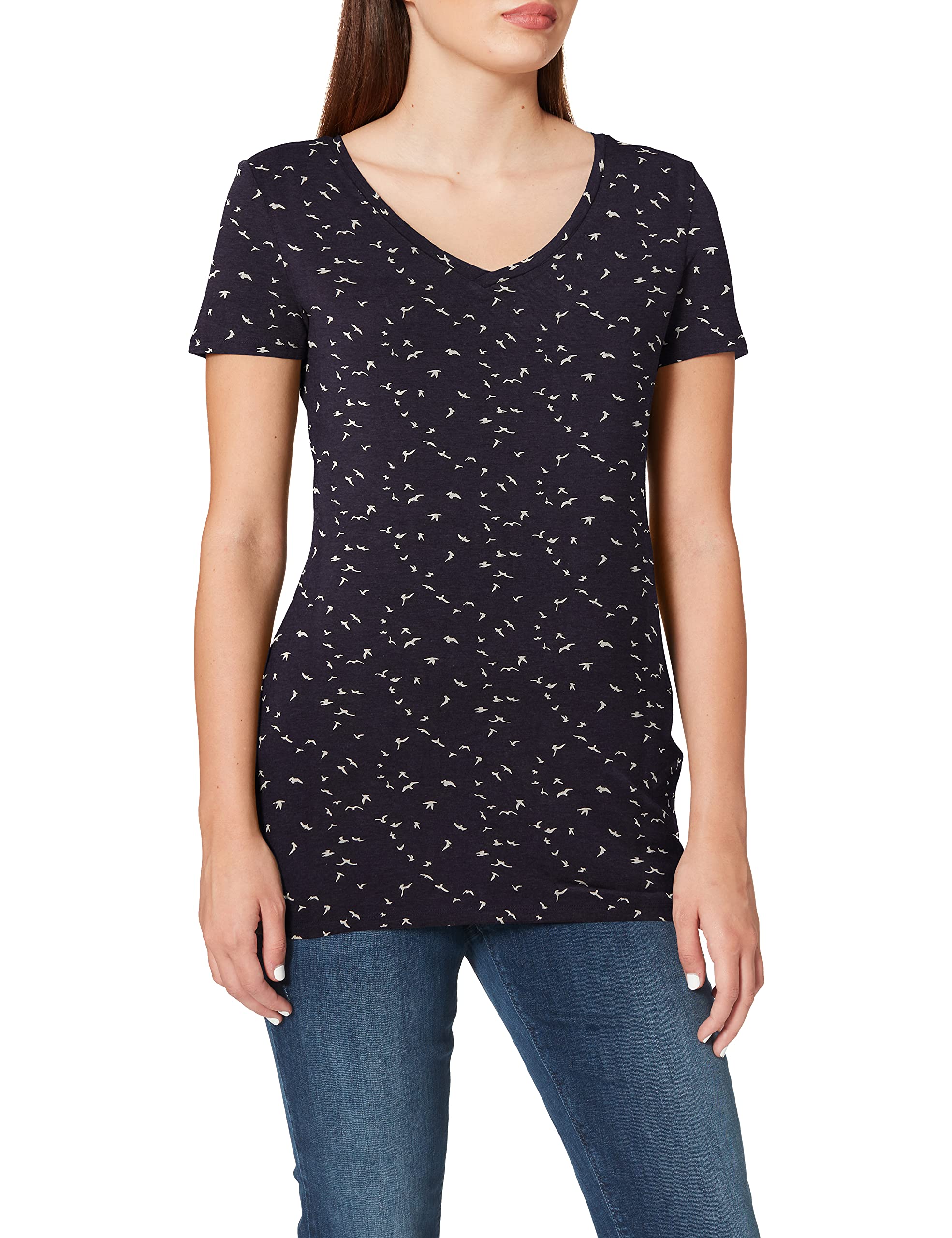 noppies-damen-tee-ss-v-neck-aop-rome-umstands-t-shirt-mit-v-ausschnitt image 2