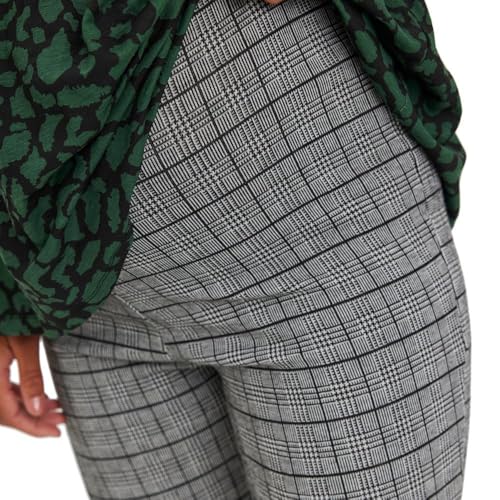 mamalicious-noelli-damen-leggings-schwarz-grau-hoher-bund-elastischer-bund-bedru image 7
