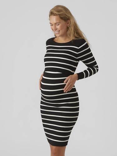mamalicious-mlnewsiv-strickkleid-umstandskleid-langarm-rundhals-zweiteiler-naht- image 8