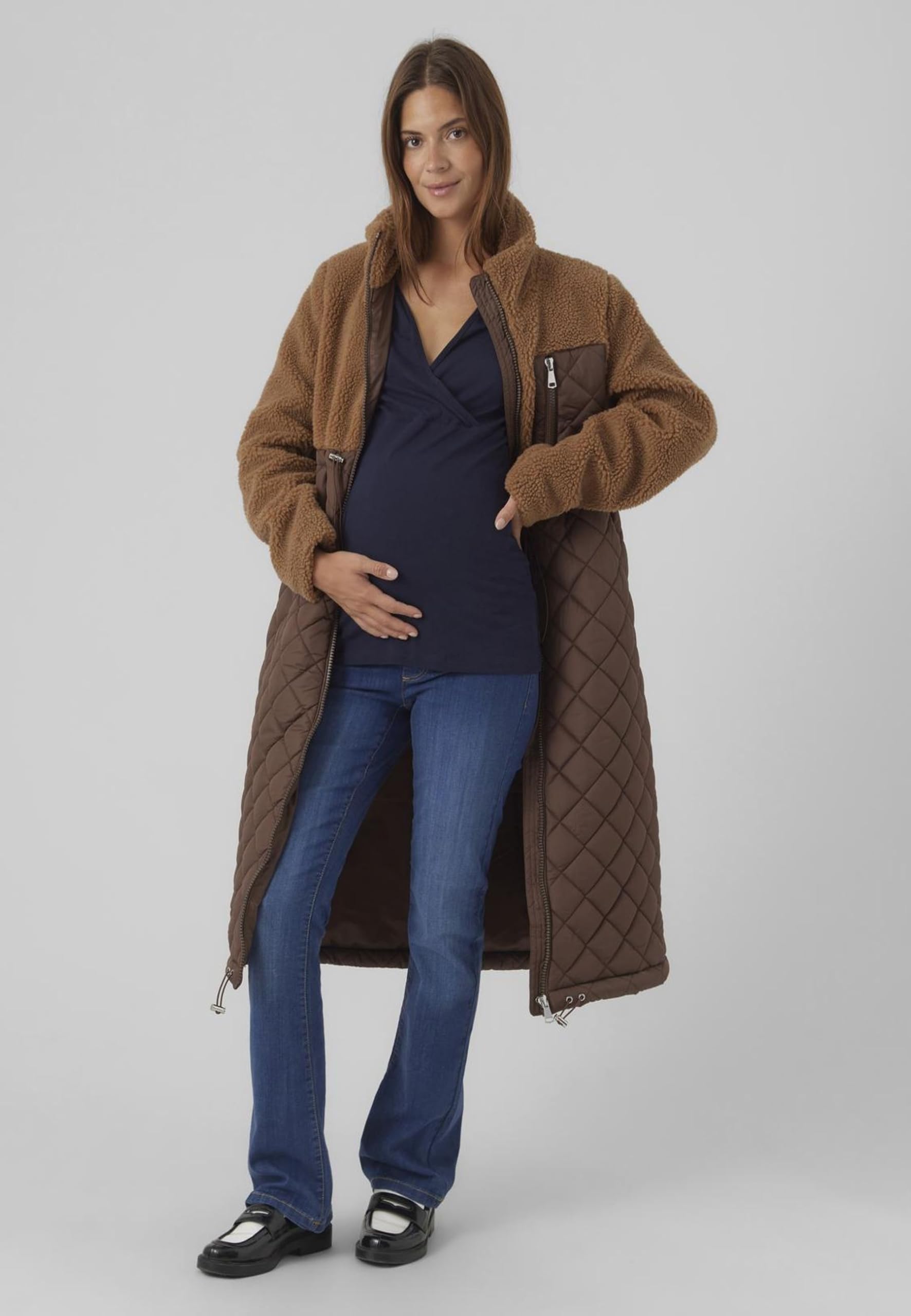 mamalicious-mlamy-damen-2-in-1-steppjacke-umstandsjacke-mit-stehkragen-und-2-weg image 8