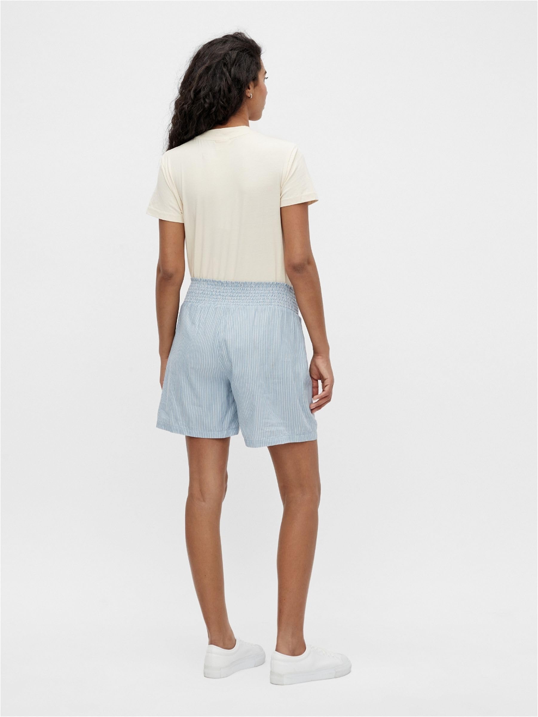 mamalicious-damen-mloline-woven-shorts-leichte-umstandsshorts-f-r-den-sommer image 3