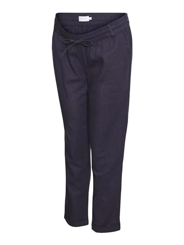 mamalicious-mlbeach-woven-string-pant-umstands-leinenhose-mit-elastischem-bund image 7