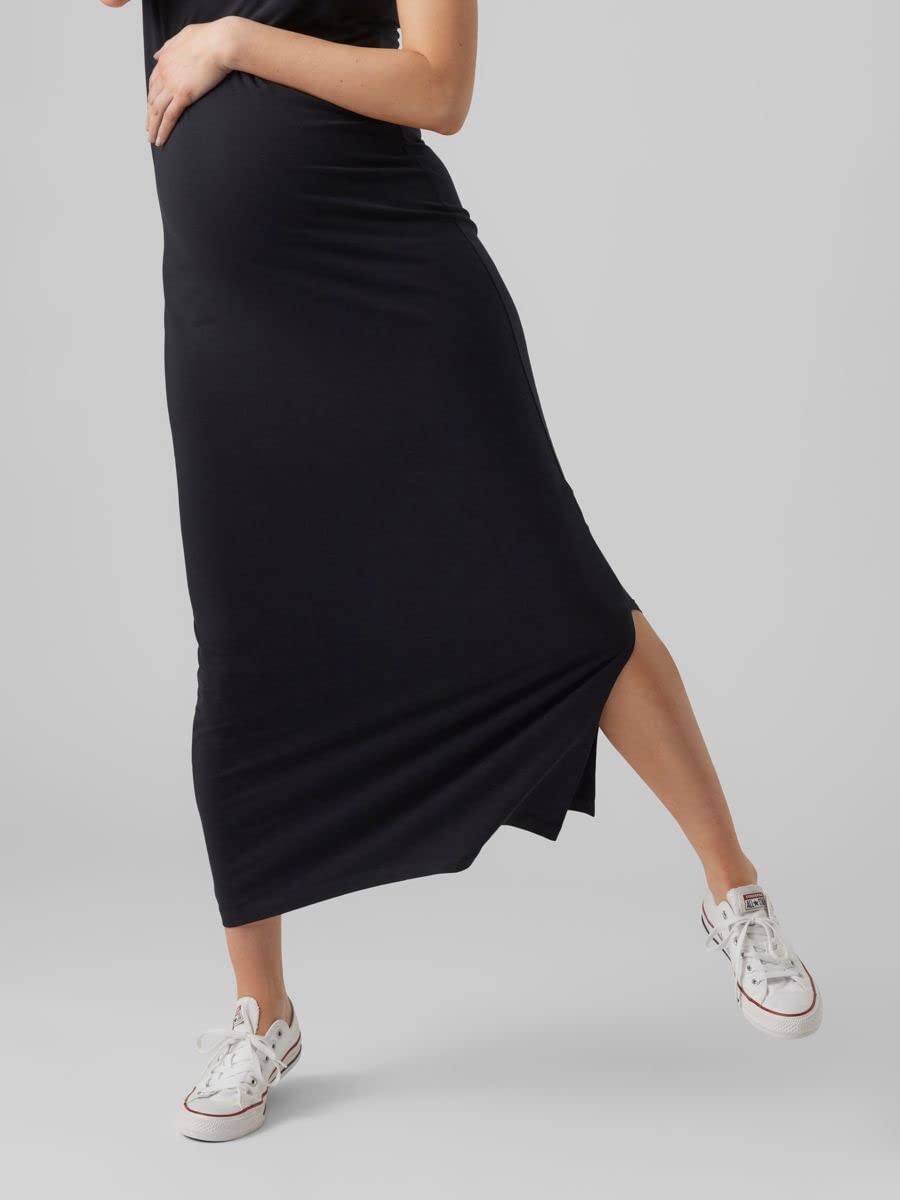 mamalicious-mlmia-umstandskleid-rmelloses-maxi-stillkleid-mit-hohem-schlitz image 8