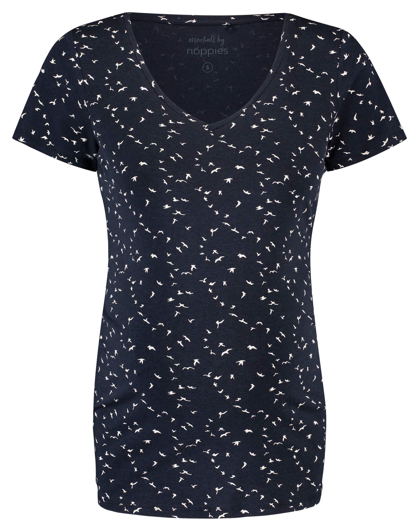 noppies-damen-tee-ss-v-neck-aop-rome-umstands-t-shirt-mit-v-ausschnitt image 1