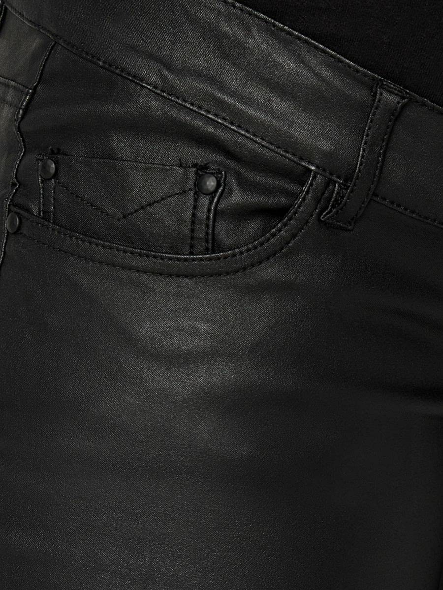 mamalicious-mlsantos-umstandsjeans-slim-fit-mit-high-back-und-beschichteter-opti image 7