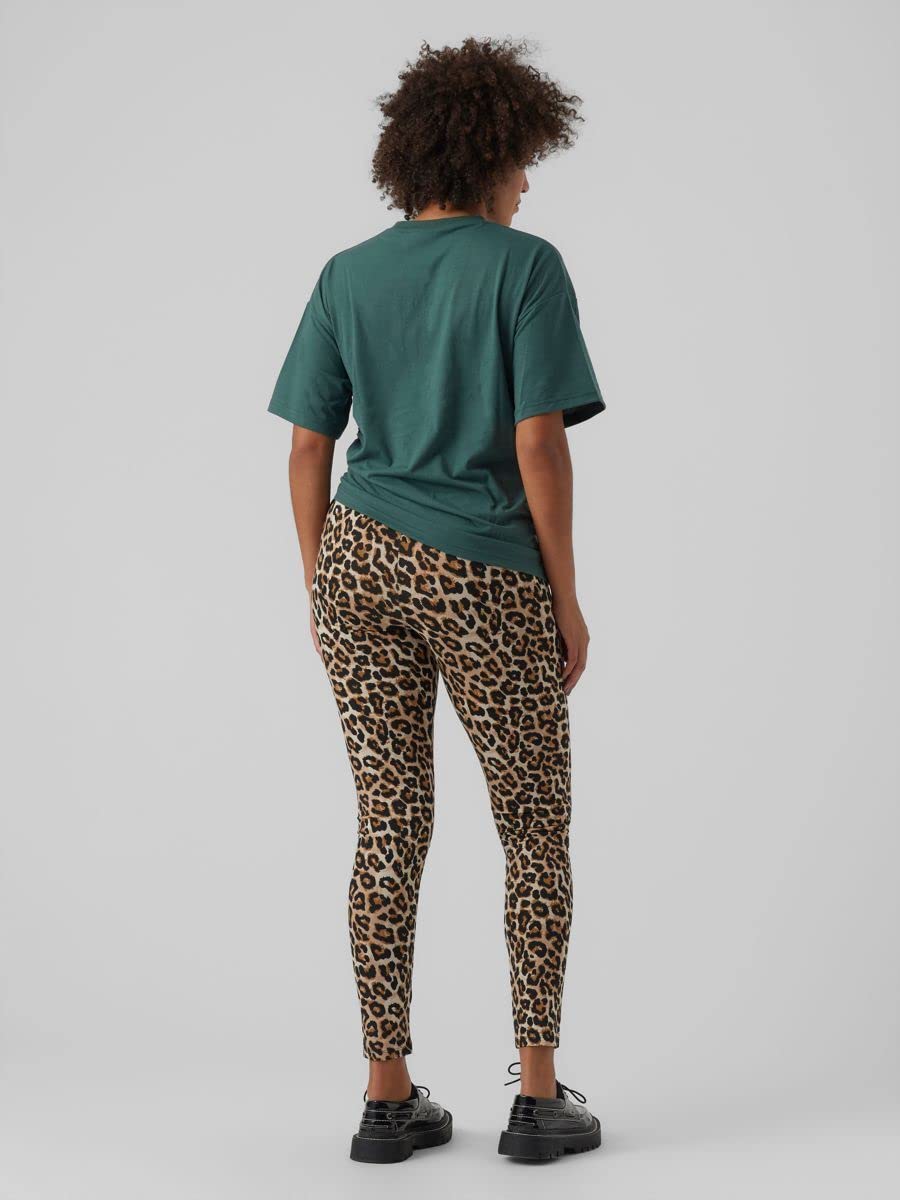 mamalicious-umstandsleggings-skinny-fit-2er-pack-bio-baumwolle-leo-schwarz image 3