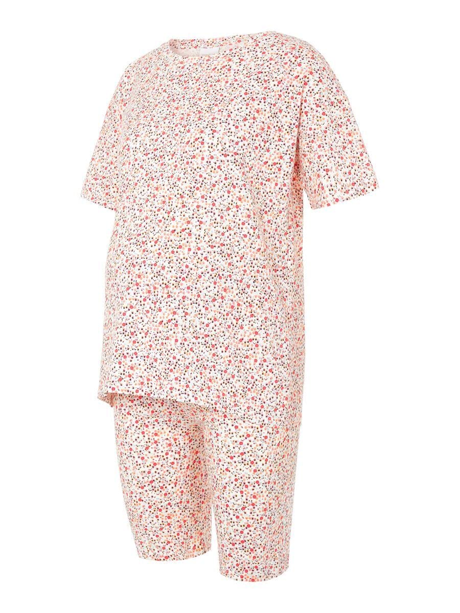 mamalicious-mlfie-t-shirt-and-biker-shorts-set-bequemes-umstandsset-mit-blumenmu image 1