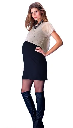 mamalicious-umstandskleid-mit-top-schwarz-gr-e-xl image 1