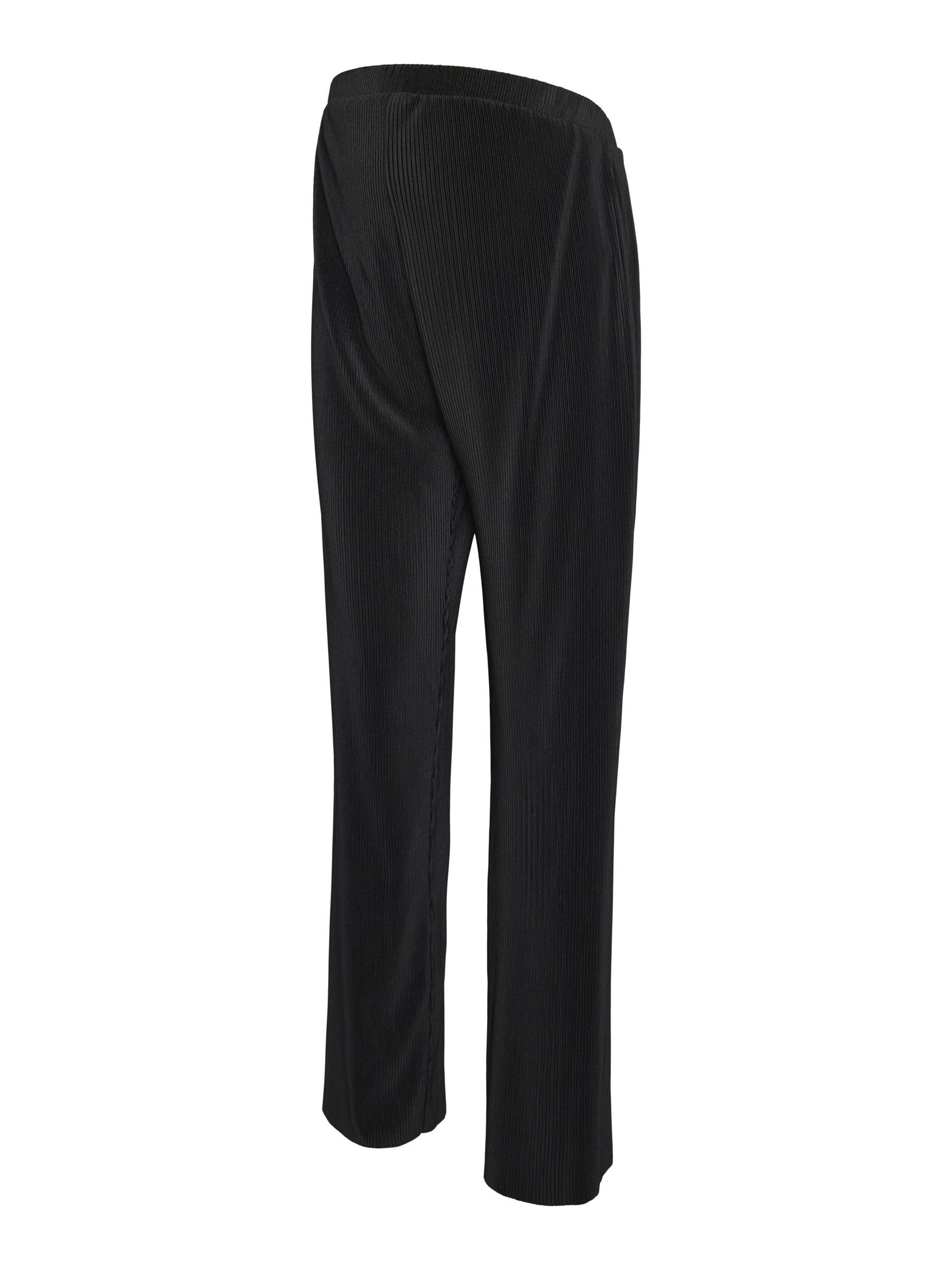 mamalicious-umstandshose-gerade-geschnitten-elastischer-taillenbund-bauchband image 1