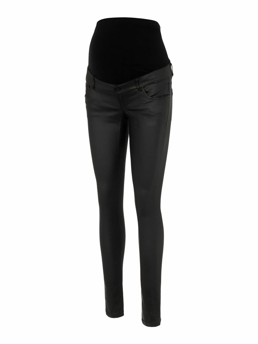 mamalicious-damen-mlsantos-slim-coated-hb-a-noos-jeans image 1