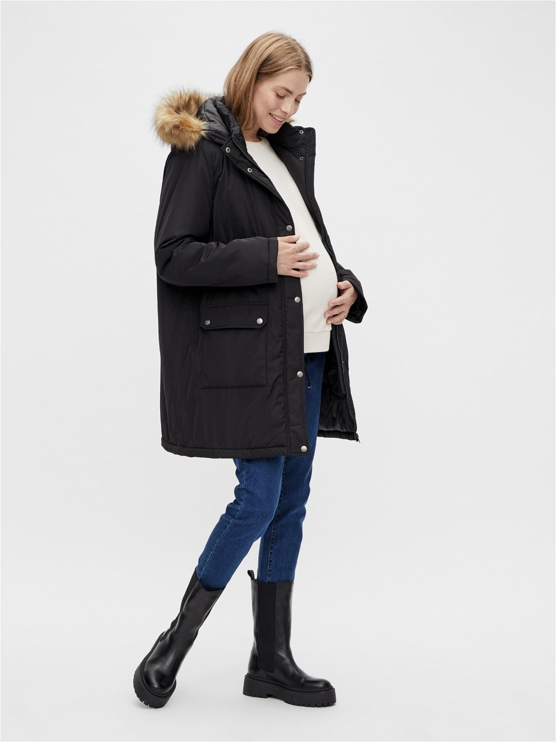 mamalicious-macy-bergangsjacke-umstandsjacke-schwarz-gr-e-m-wasserabweisend-mit- image 4