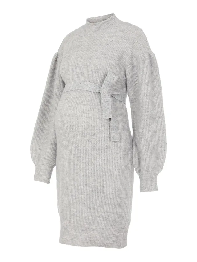 mamalicious-mllilli-l-s-knit-strickkleid-mit-ballon-rmeln-f-r-schwangere image 1