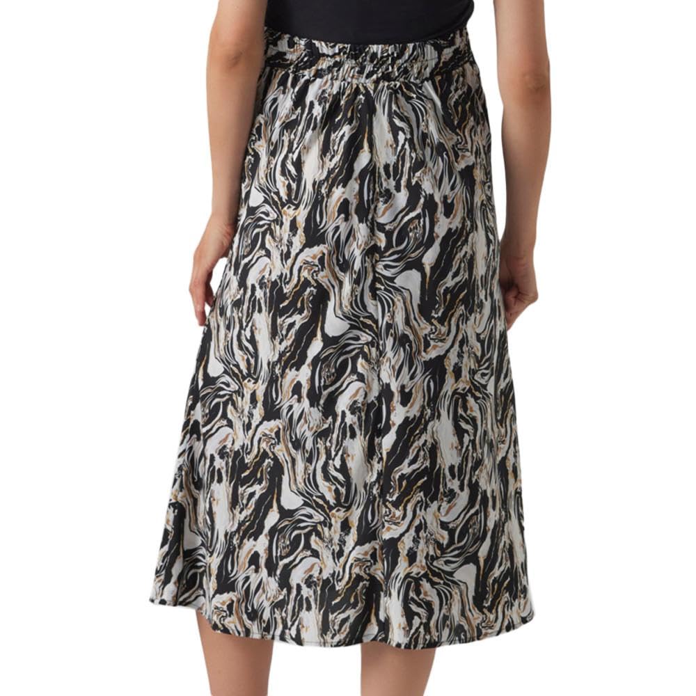 mamalicious-verona-damenrock-schwarz-grau-umstandsrock-mit-elastischem-bund-und- image 2