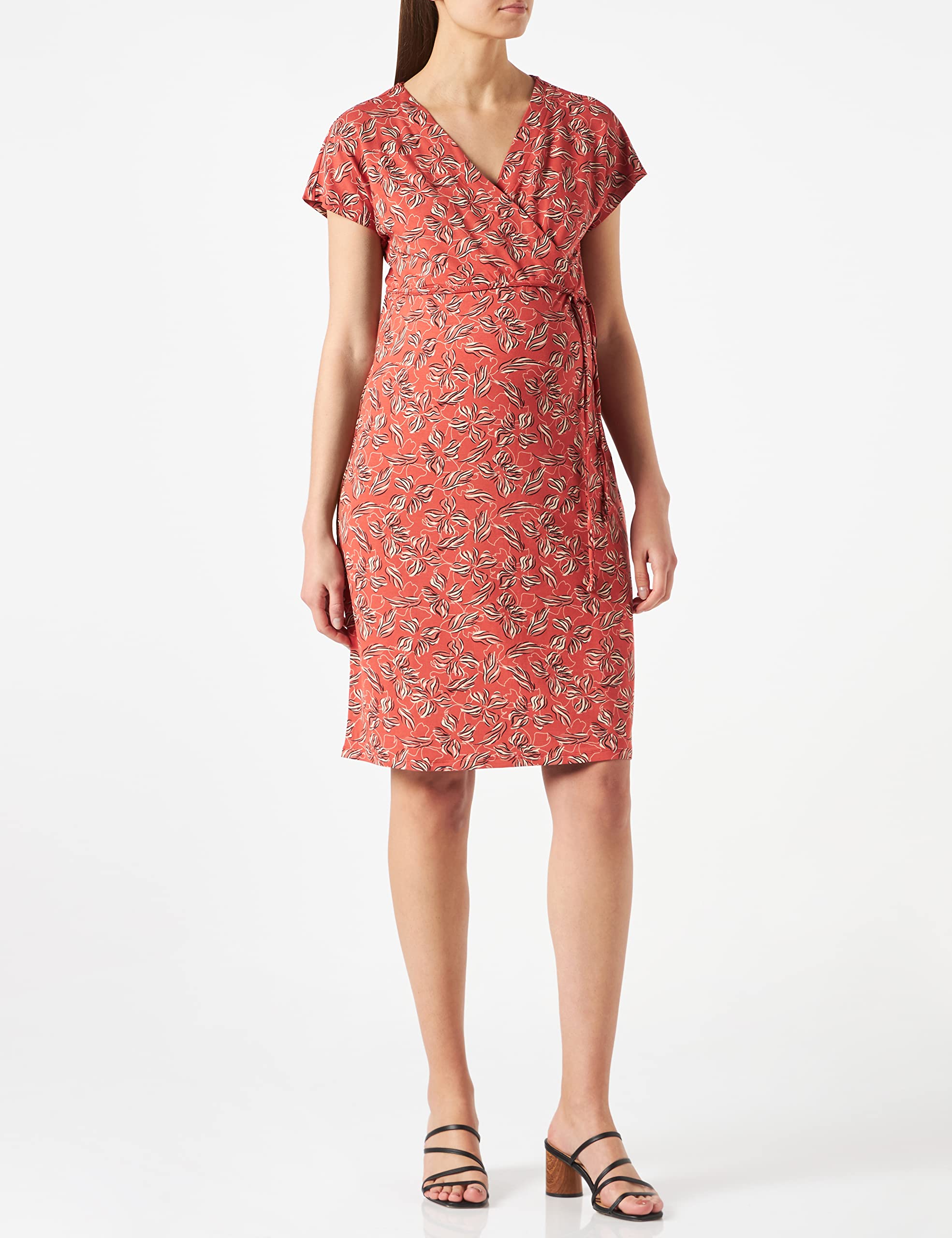 noppies-damen-umstandskleid-mit-kurzarm-und-all-over-print-hot-sauce image 2