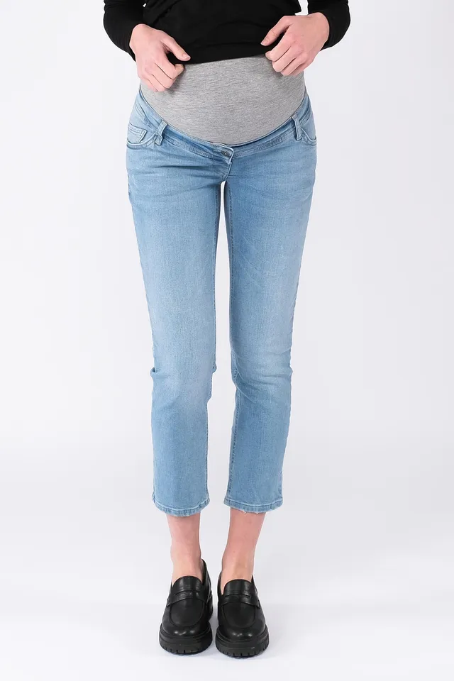 love2wait-umstands-jeans-straight-ankle-light-wash image 1