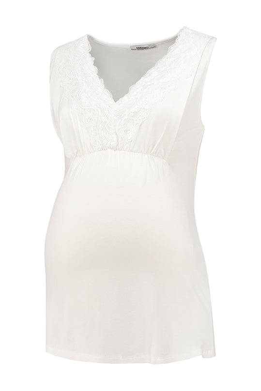 love2wait-top-nursing-tencel-lace-off-white-stilltop-mit-v-ausschnitt-und-spitze image 2