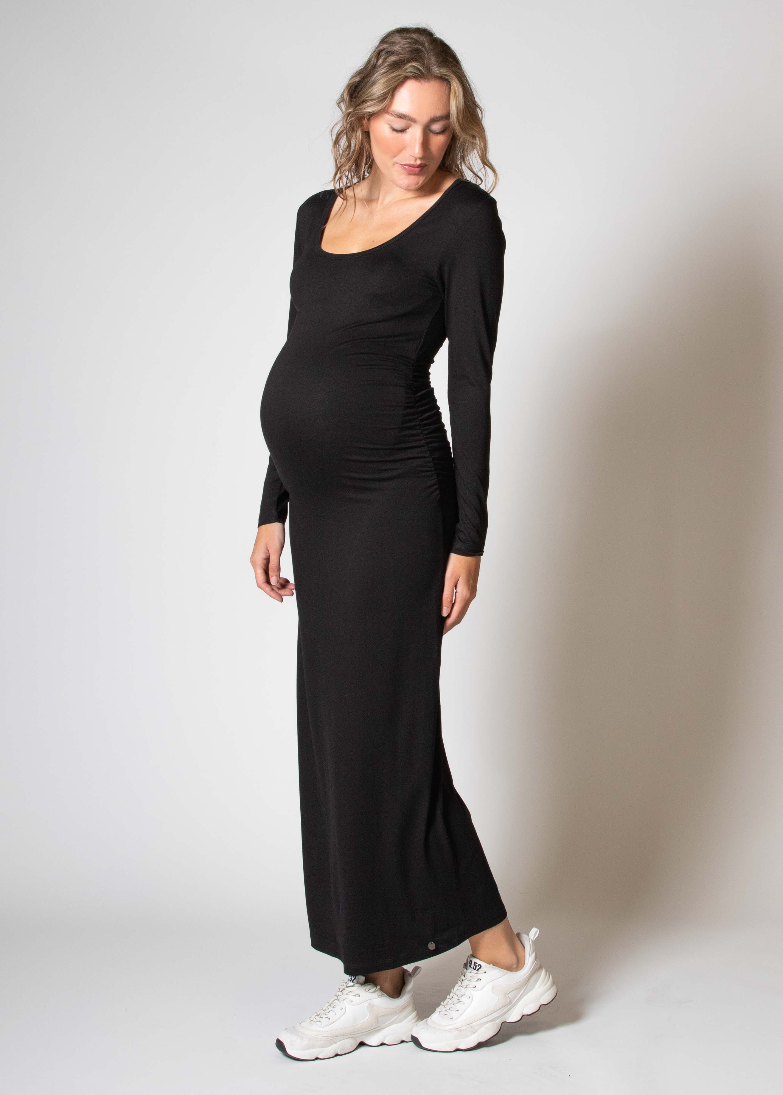 love2wait-kleid-langarm-ecovero-schwarz image 3