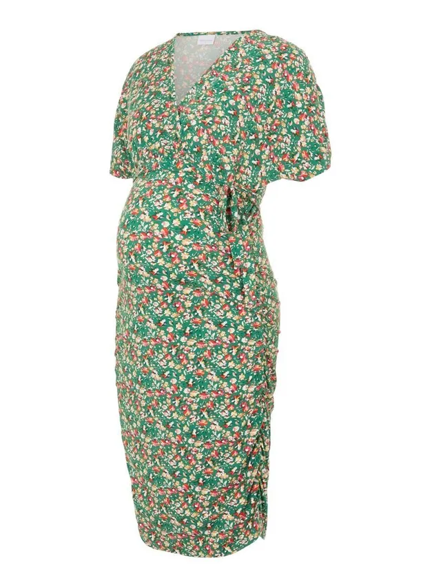 mamalicious-mlpilar-mari-tess-s-s-jrs-abk-kleid-mit-blumenmuster-und-v-ausschnit image 1
