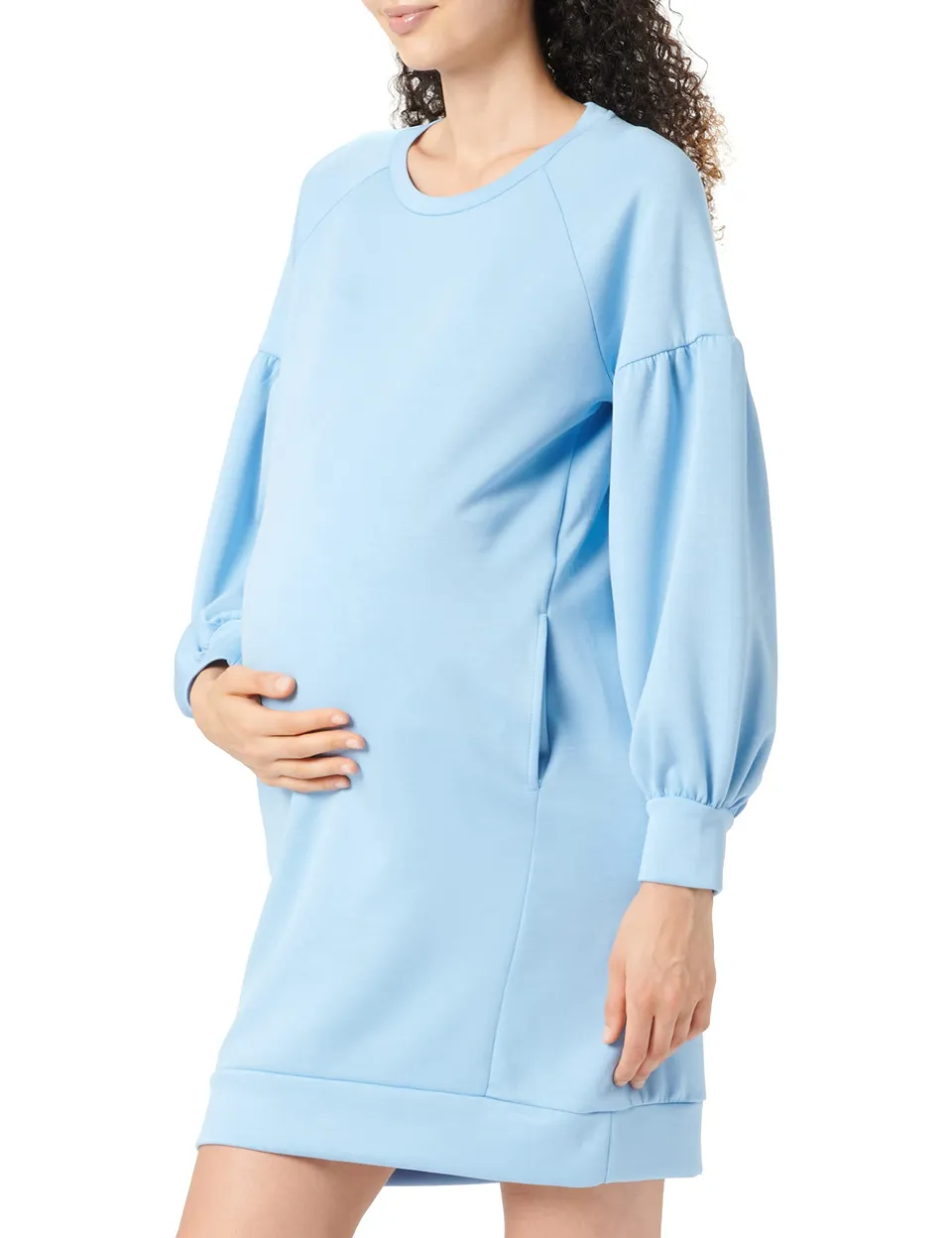 mamalicious-mljocelyn-l-s-sweat-abk-dress-umstands-midikleid-mit-seitentaschen-a image 1