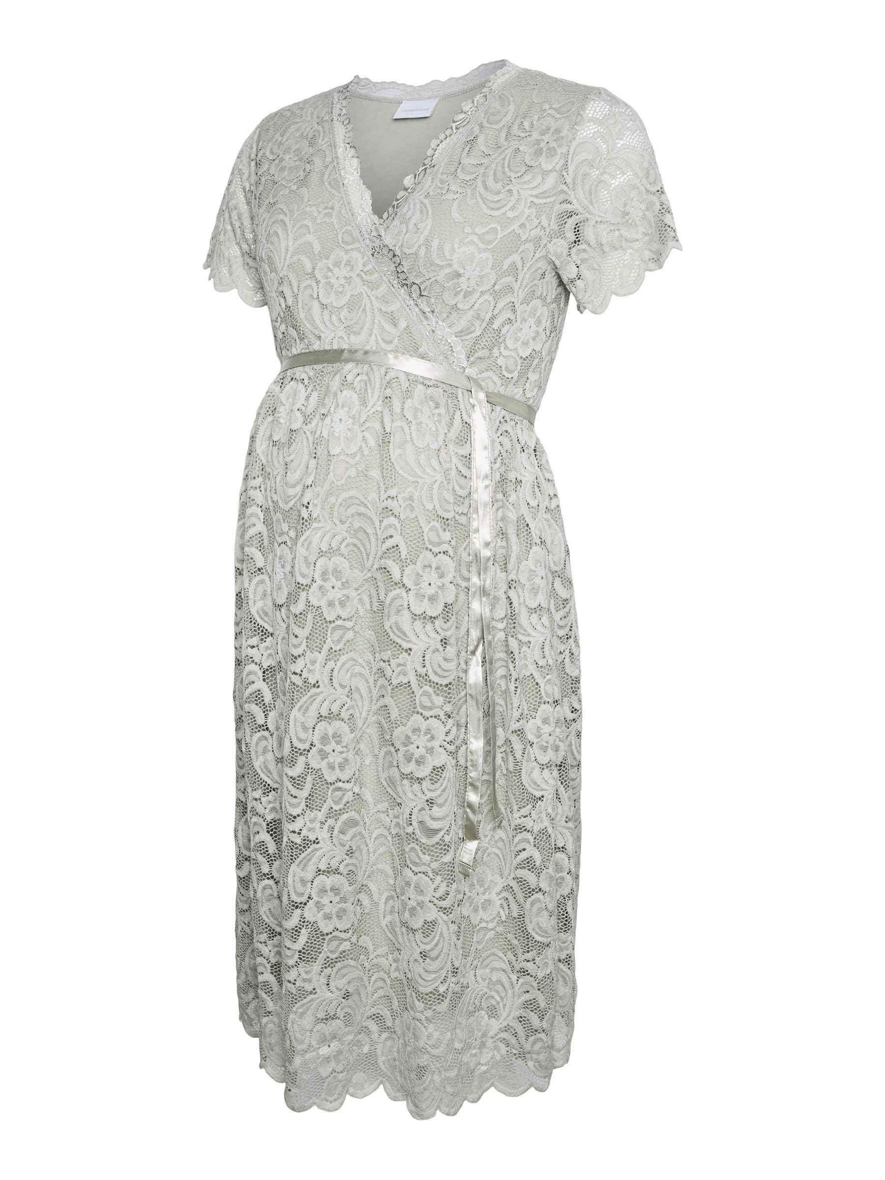 mamalicious-mlmivane-umstandskleid-2-in-1-stillkleid-v-ausschnitt-kurzarm-wickel image 1