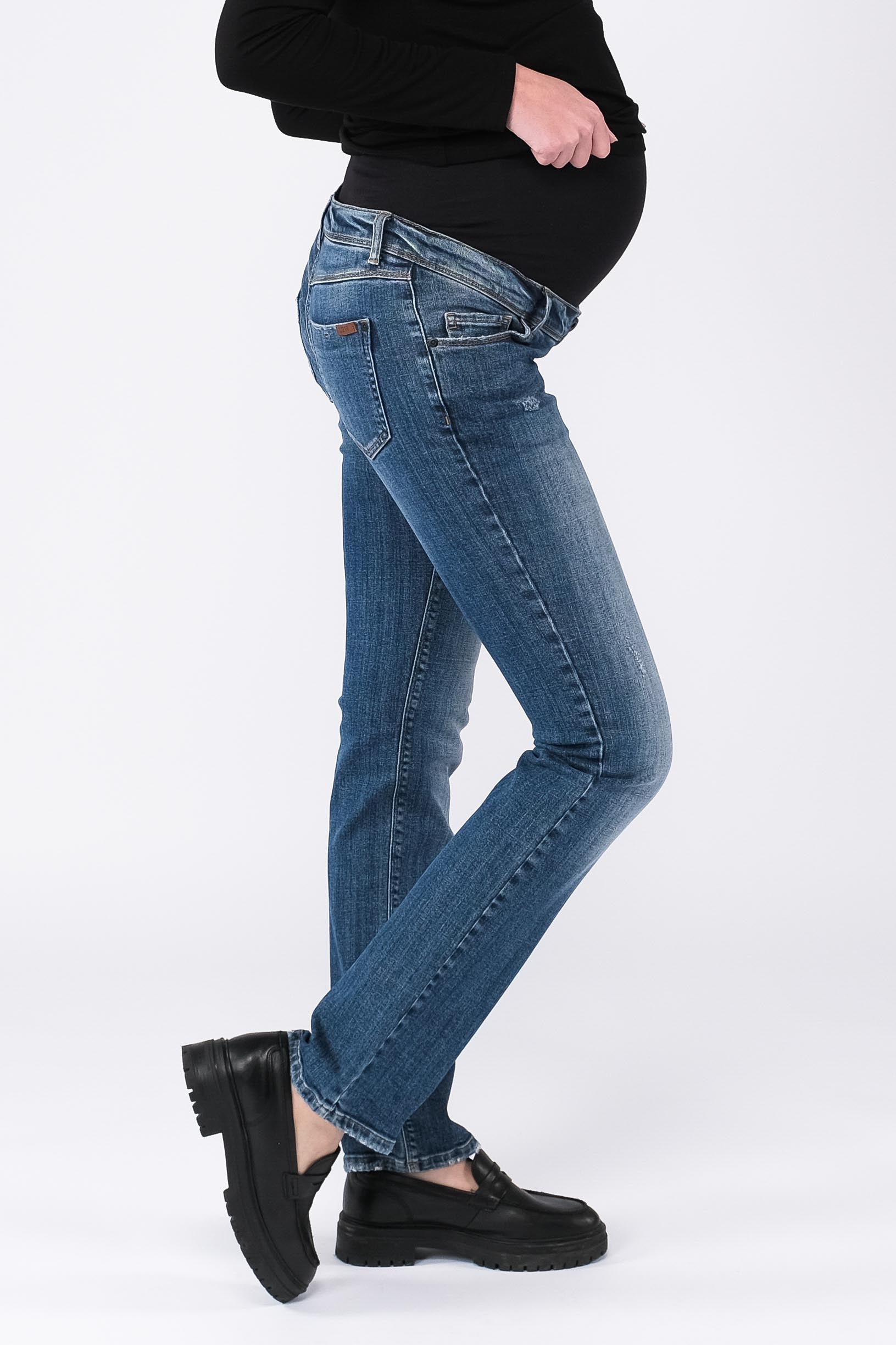 love2wait-jeans-grace-straight-umstandsjeans-in-stone-wash-schlanke-gerade-passf image 2