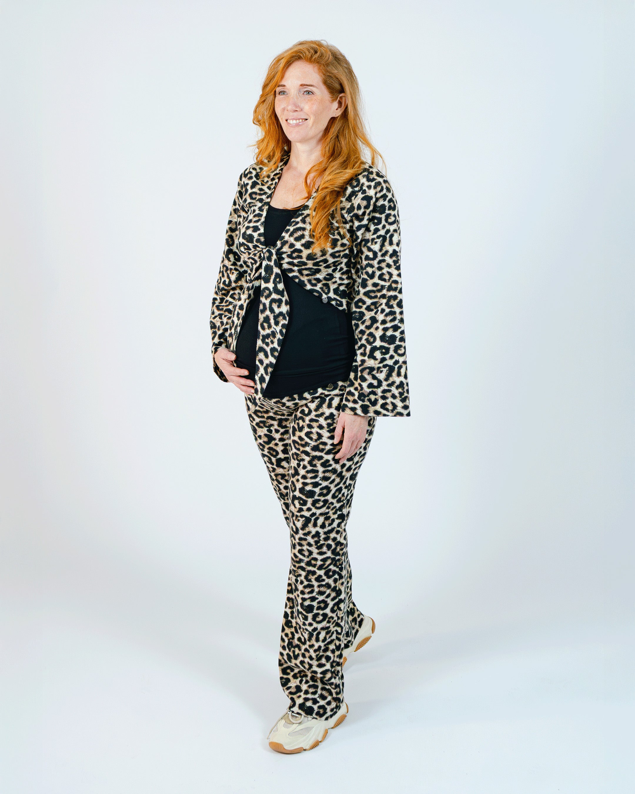 love2wait-cardigan-wrap-allover-panter-langarm-strickjacke image 3