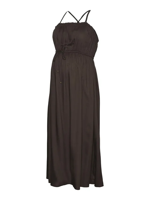 mamalicious-umstands-kleid-mit-trapezausschnitt-und-verstellbaren-tr-gern-ohne-r image 1