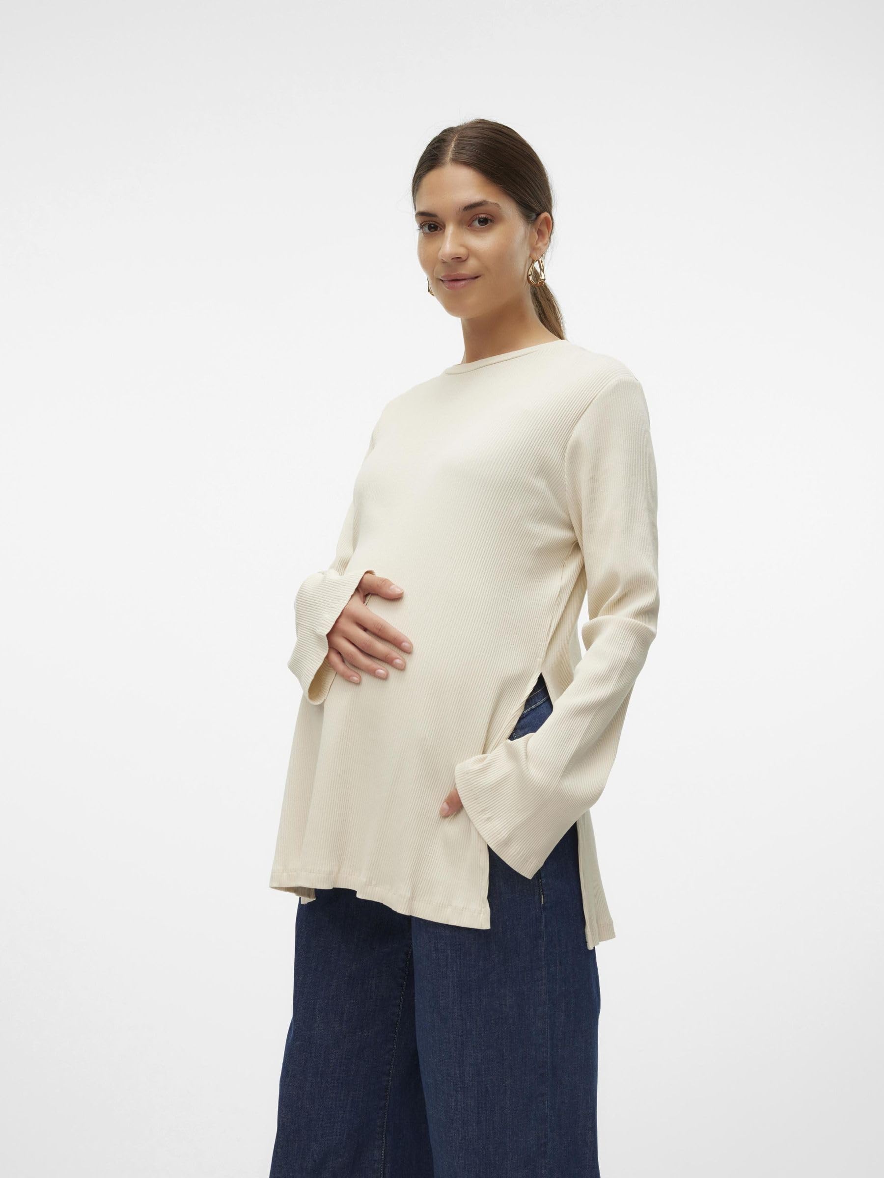 mamalicious-umstands-bluse-mlpilar-rundhals-langarm-extra-lang-seitenschlitze-2- image 6
