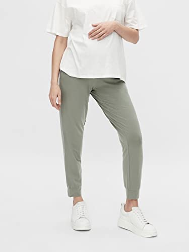 mamalicious-damen-mlcaylee-jrs-pant-e-a-hose-einfarbige-umstandshose-mit-elastis image 8