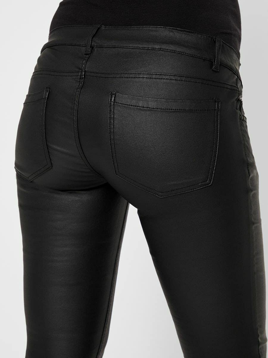 mamalicious-mlsantos-umstandsjeans-slim-fit-mit-high-back-und-beschichteter-opti image 8