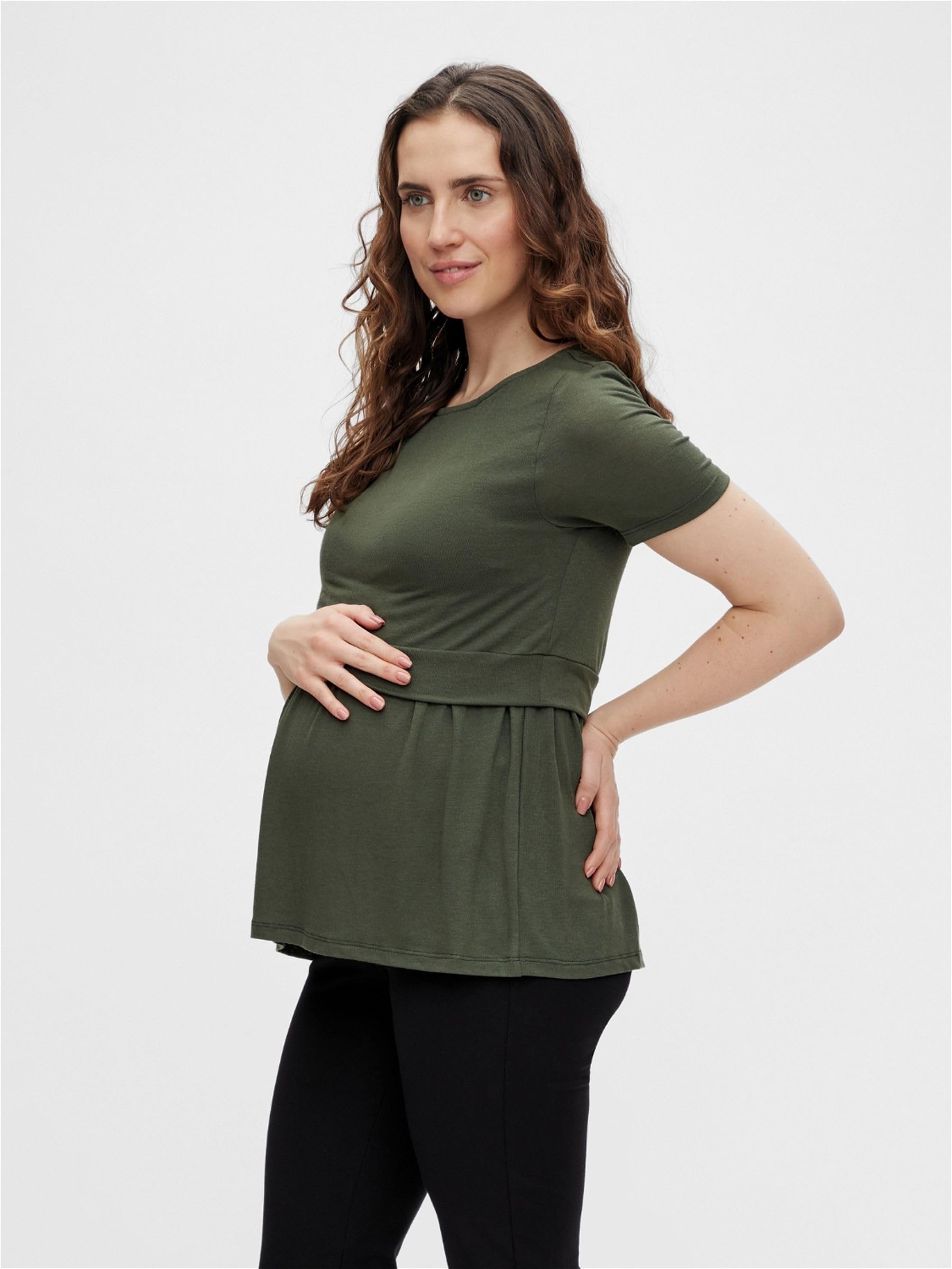 mamalicious-mlpilar-damen-t-shirt-mit-stillfunktion-recyceltes-polyester image 2