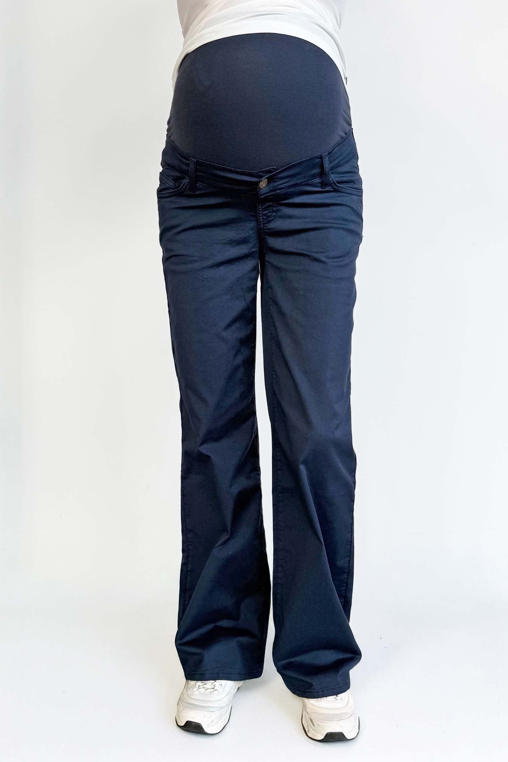love2wait-pants-julia-cotton-wide-leg-umstands-und-stillhose-marineblau image 1