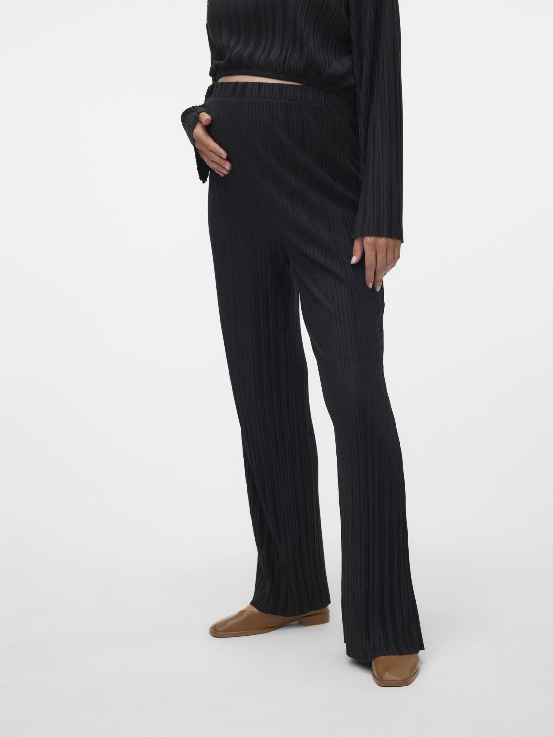 mamalicious-umstands-hose-mit-hoher-taille-und-bauchband-weiter-beinschnitt image 6