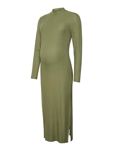 mamalicious-damen-kleid-mltrinity-high-neck-jrs-midi-dress-noos-stehkragen-seite image 7