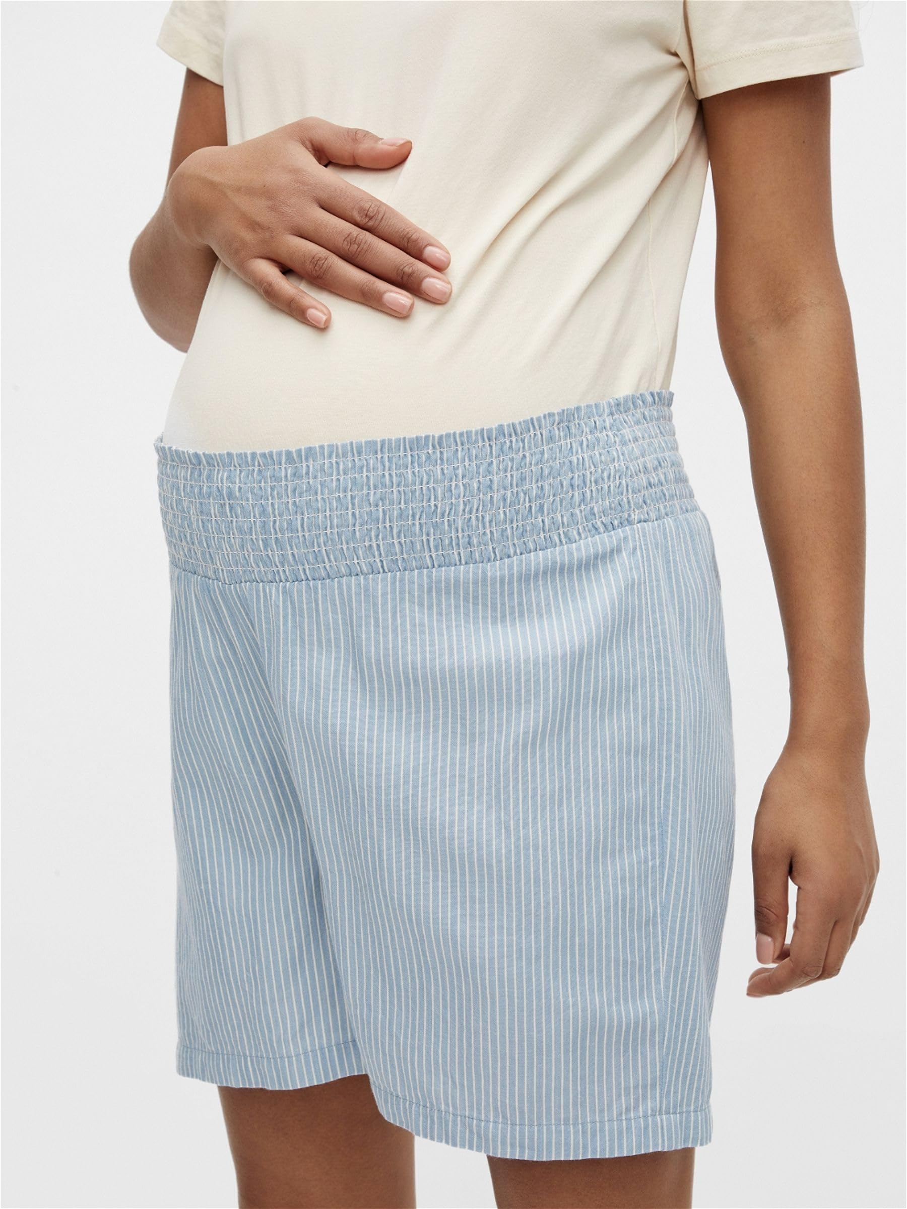 mamalicious-damen-mloline-woven-shorts-leichte-umstandsshorts-f-r-den-sommer image 5