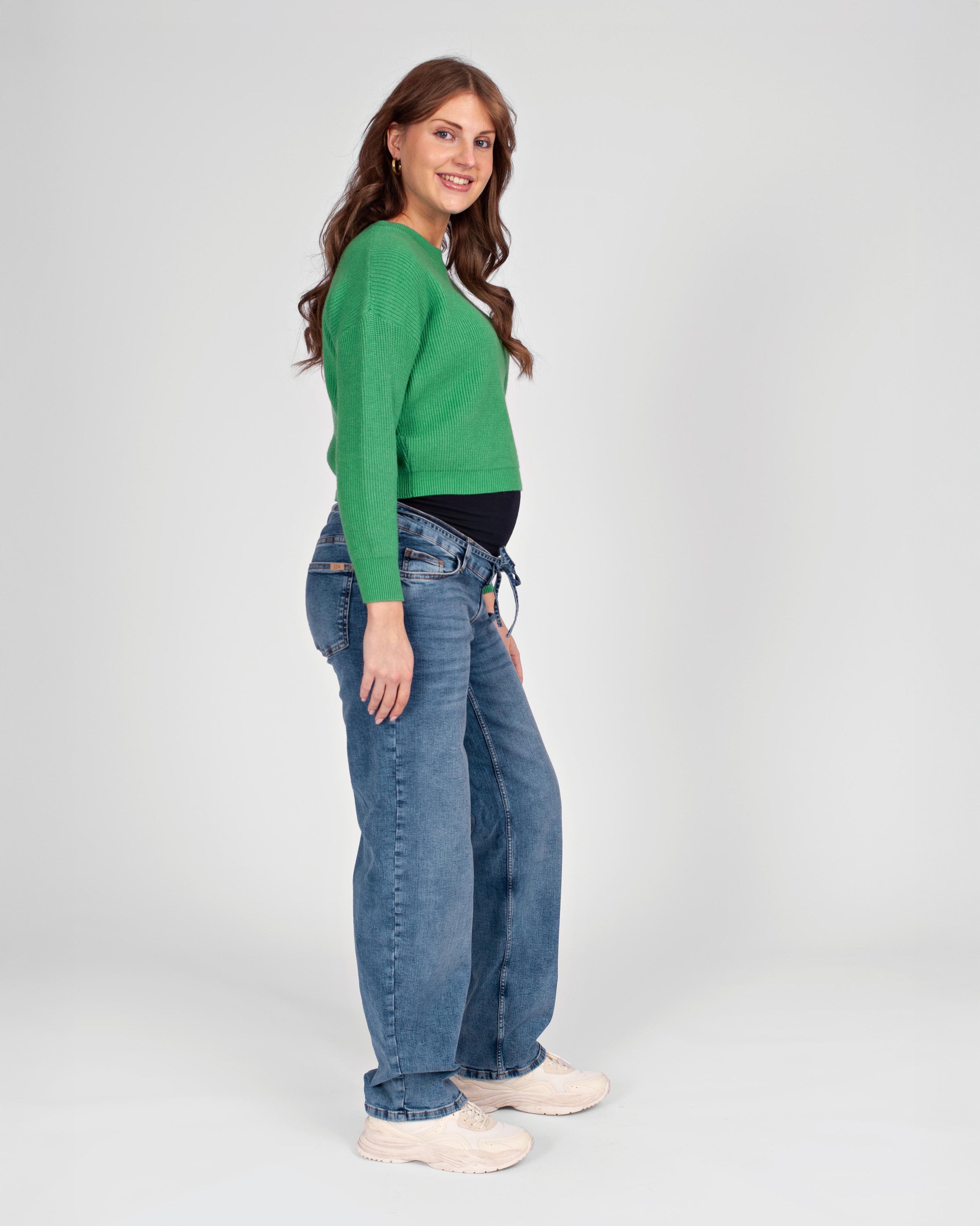 love2wait-jeans-kate-tapered-fit-mit-elastischem-bund-und-bindeg-rtel-in-stone-w image 3
