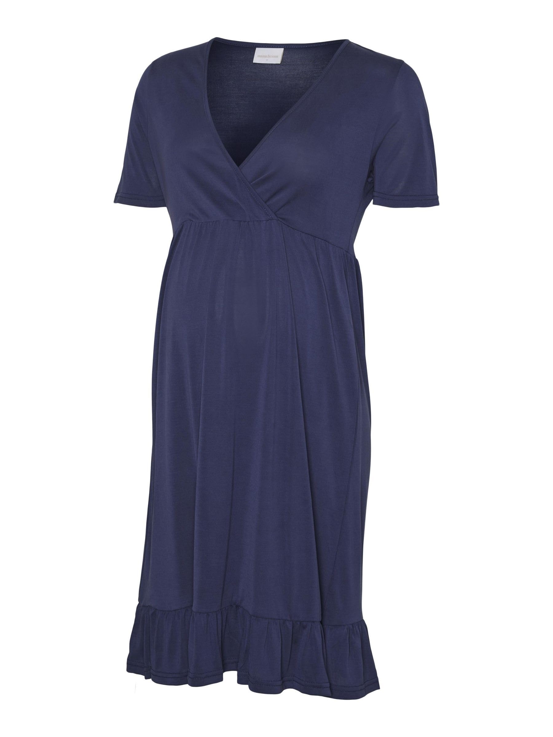 mamalicious-mlkimmie-umstandskleid-2-in-1-kleid-mit-stillfunktion-und-wickelvers image 1