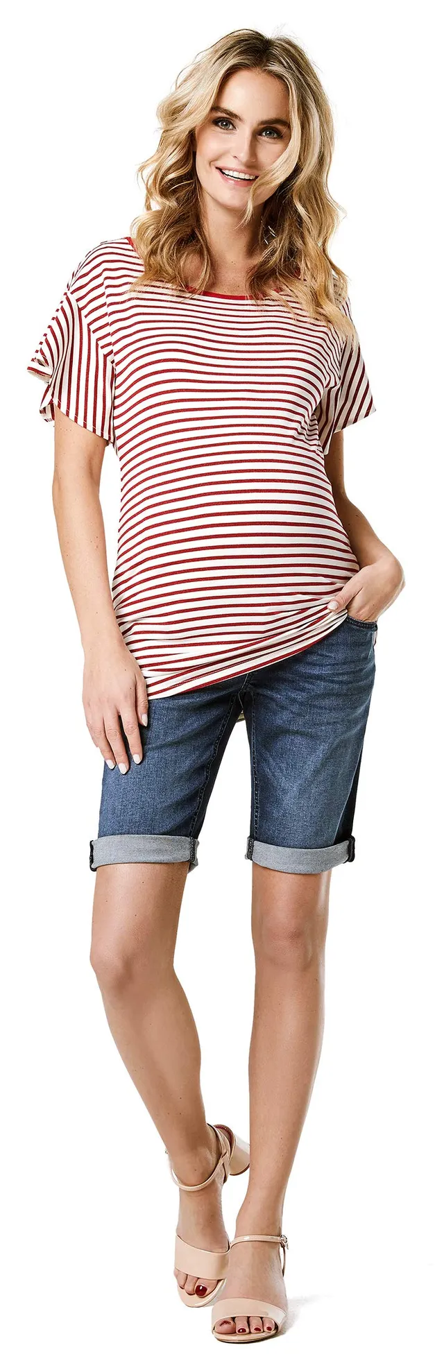 noppies-damen-umstandsshorts-denim-otb-philo-jeansshorts-mit-berbauchbund image 1