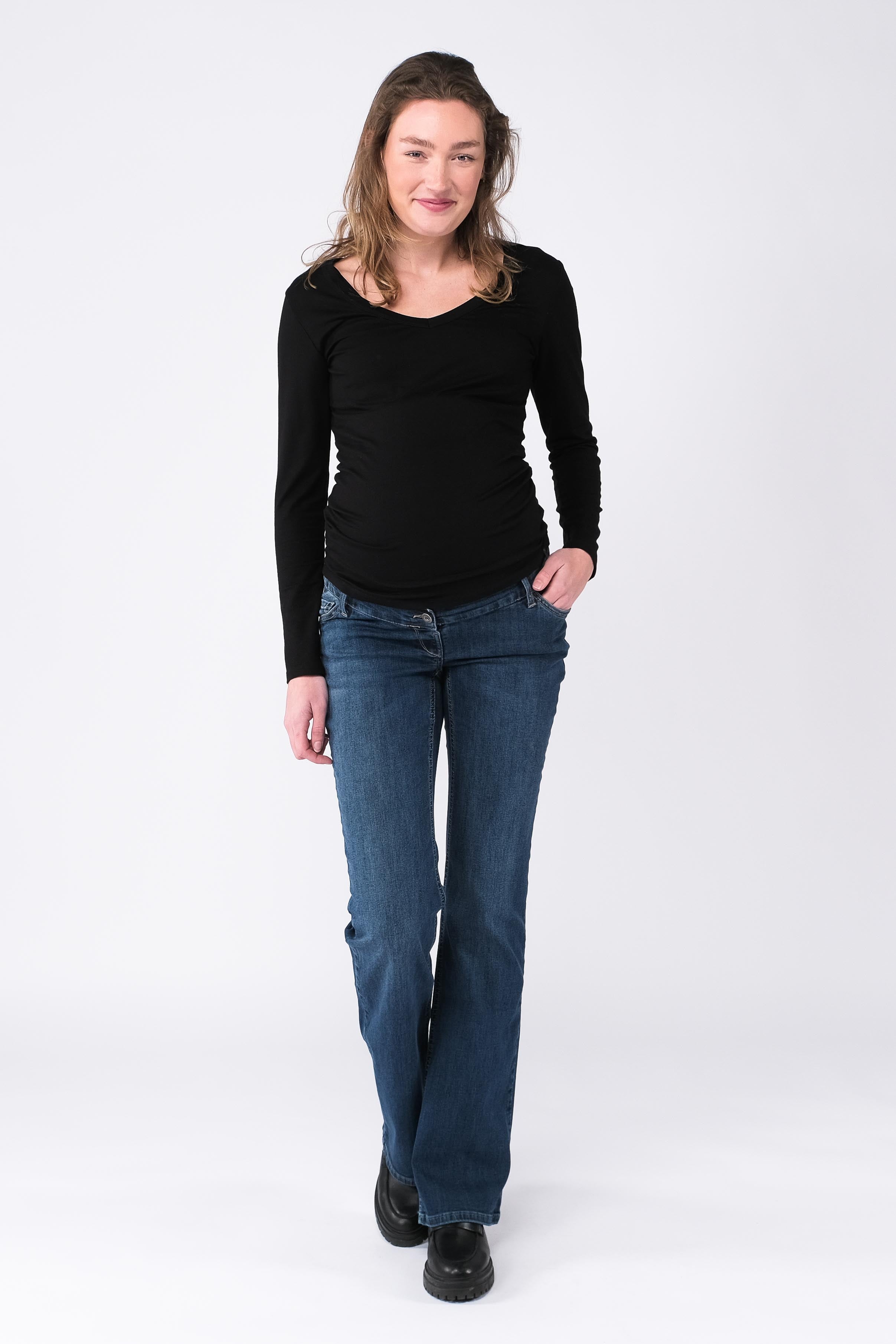 love2wait-judy-flared-fit-stone-wash-umstandsjeans image 1