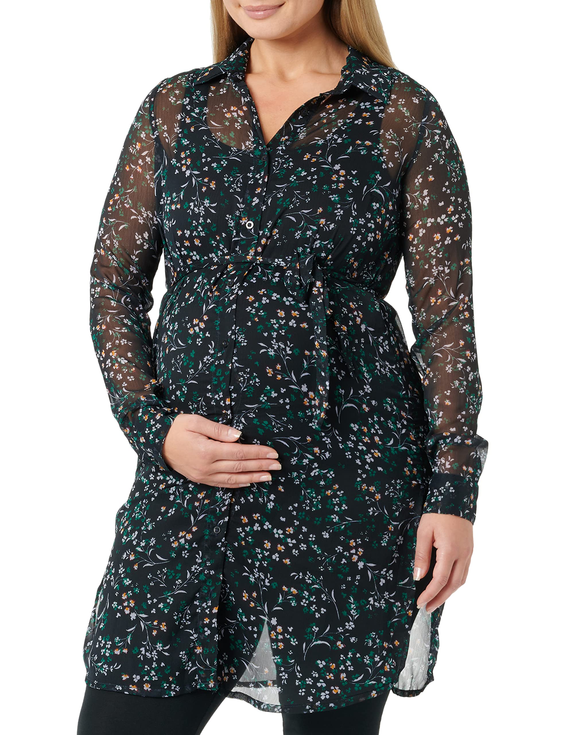 mamalicious-umstands-und-stillkleid-mlshane-l-s-woven-shirt-dress-lang-rmeliges- image 1