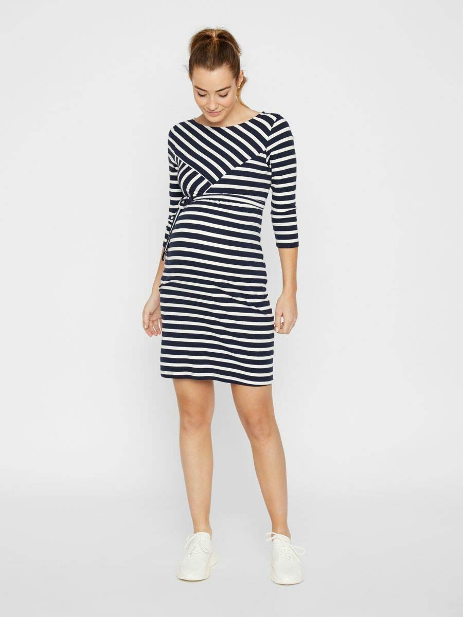 mamalicious-mlselina-umstands-jerseykleid-mit-3-4-rmeln-und-u-boot-ausschnitt image 5
